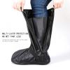 SooGree Waterproof Rain Shoe Covers Men Reusable Foldable Rain Snow Boot Shoe Covers with Reflector Non Slip Shoe Protector for Raining Day,Cycling,Gardening,Fishing,Hiking, Farming (Black, XX-Large) view 3