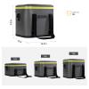 DEROOS Soft Cooler Bag Lightweight Leak Proof Portable Cooler, 35Cans Insulated Waterproof Backpack Deep Freeze 72-Hour Cooler Bag for Hiking Camping Picnic Fishing Beer for Men Women, Grey view 2