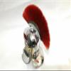 AnNafi Medieval Warrior Steel Miniature Display Roman Centurion Helmet with Red Plume Armour | Home & Desk Decor Displaypiece | Authentic Replica Mini Helmet view 2