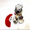 AnNafi Medieval Warrior Steel Miniature Display Roman Centurion Helmet with Red Plume Armour | Home & Desk Decor Displaypiece | Authentic Replica Mini Helmet view 3