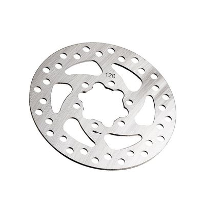 BESPORTBLE Electric Scooter Brake Disc Rotor, 6 Bolt Stainless Steel 120mm, Smooth Friction Reduction for Scooters and Bikes
