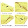 BASADINA Boys Shorts with Adjustable Waist School Chino Shorts for Kid 4-14 Years, 6 Colors to Choose Yellow view 3