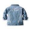 EISHOW Infant Baby Boys Girls Denim Jean Jacket Hole Design Long Sleeve Spring Button Top Coat Pockets Outerwear 6M-10 Years (Blue,2-3T) view 2