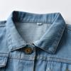 EISHOW Infant Baby Boys Girls Denim Jean Jacket Hole Design Long Sleeve Spring Button Top Coat Pockets Outerwear 6M-10 Years (Blue,2-3T) view 3