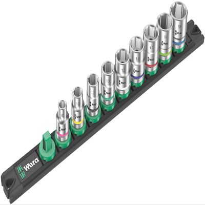 Magnetic sock rail B 4 sock set 3/8" drv 9 pieces