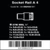 Magnetic sock rail A 4 sock set 1/4" drv 9 pieces view 2