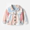 EISHOW Toddler Baby Denim Jackets Jeans Basic Coat Ripped Top Fall Cowboy Button Down Outwear Clothes for Kids Girls Boys (Orange,8-10 Years) view 2