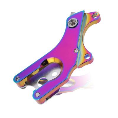 HERCHR Bicycle Brake Fixed Seat Converter, Aluminum Alloy Road Durable Bike Disc Brake Conversion Seat Fixed Seat Adapter(Color)