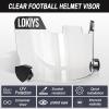LOKIYS Football Visor - for Youth Football Helmets & Adult Football HelmetsClear view 3