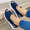 ZBYY Womens Slip On Loafers Fashion Sneakers for Women Comfort Chunky Wedge Low Top Work Nurse Walking Shoes view 2