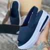 ZBYY Womens Slip On Loafers Fashion Sneakers for Women Comfort Chunky Wedge Low Top Work Nurse Walking Shoes view 3