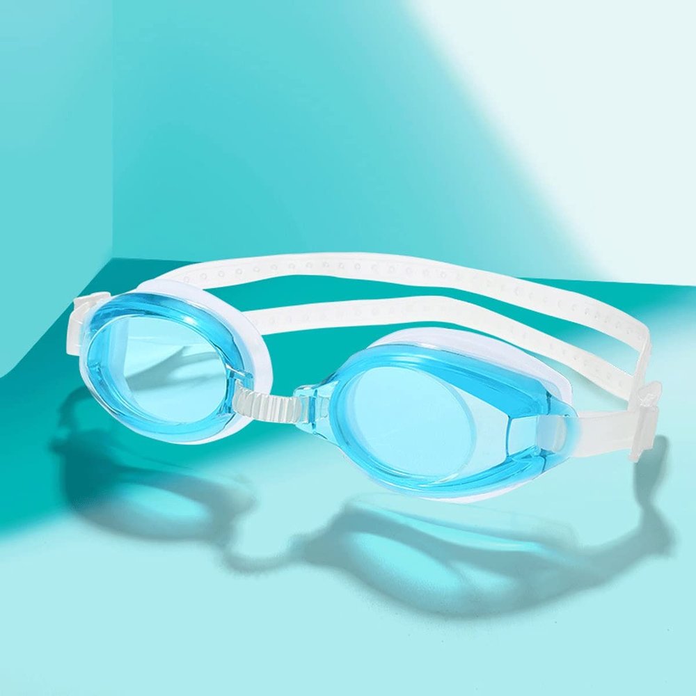 Feilx Men and Women Flat Swimming Goggles HD Waterproof Anti-Fog Adult Swimming Goggles Comfortable Polarized Anti-Fog Swimming Goggles for Adult (Color : B)