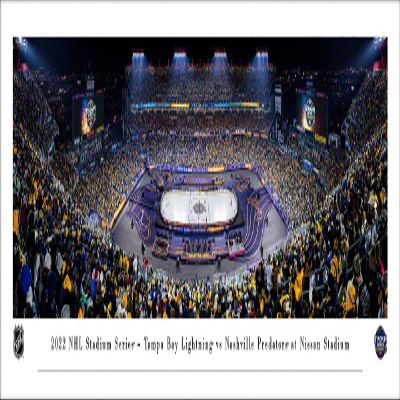 2022 NHL Stadium Series, Tampa Bay Lightning vs Nashville Predators - Unframed 40 x 13.5 Poster by Blakeway Panoramas