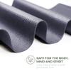 Sunshine Yoga Explore Yoga Mat Roll, 24in x 100ft Exercise Mat, 4mm Thick Non-Slip Gym Mat for Home Workout and Fitness, Anti-Tear, Cut up to 17 Regular Yoga Mats, Charcoal view 2