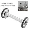 Dilwe Easy Wheels Extension Bar, Easy Wheel Extension High Strength Lightweight Telescopic Folding Extension Rod for Brompton 3sixty(Silver) view 3