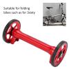 Dilwe Easy Wheels Extension Bar, Easy Wheel Extension High Strength Lightweight Telescopic Folding Extension Rod for Brompton 3sixty(red) view 3
