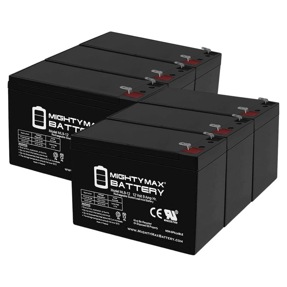 Mighty Max Battery 12V 9Ah SLA Replacement Battery for Hewlett Packard T2200 G2-6 Pack