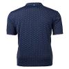 Cutter & Buck Virtue Eco Pique Tile Print Recycled Mens Big & Tall Polo, Navy Blue, 3XT view 2