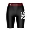 Vive La Fete Alabama A&M Bulldogs Game Day Logo Black & Brown Women's Biker Short 9" Inseam view 1
