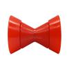 COLOFULWAY 4" Boat Trailer Roller Assembly Poly Bow Roller with Spoke fits 1/2" Shaft, Polyurethane(Red) view 1
