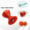 COLOFULWAY 4" Boat Trailer Roller Assembly Poly Bow Roller with Spoke fits 1/2" Shaft, Polyurethane(Red) view 4