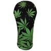 Black Marijuana Leaf Driver 460cc Club Headcover Handmade by BeeJos view 1