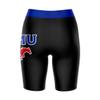 Vive La Fete SMU Mustangs Game Day Logo Black & Blue Women's Biker Short 9" Inseam view 2
