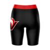 Vive La Fete Hawaii Hilo Vulcans Game Day Logo Black & Red Women's Biker Short 9" Inseam view 2