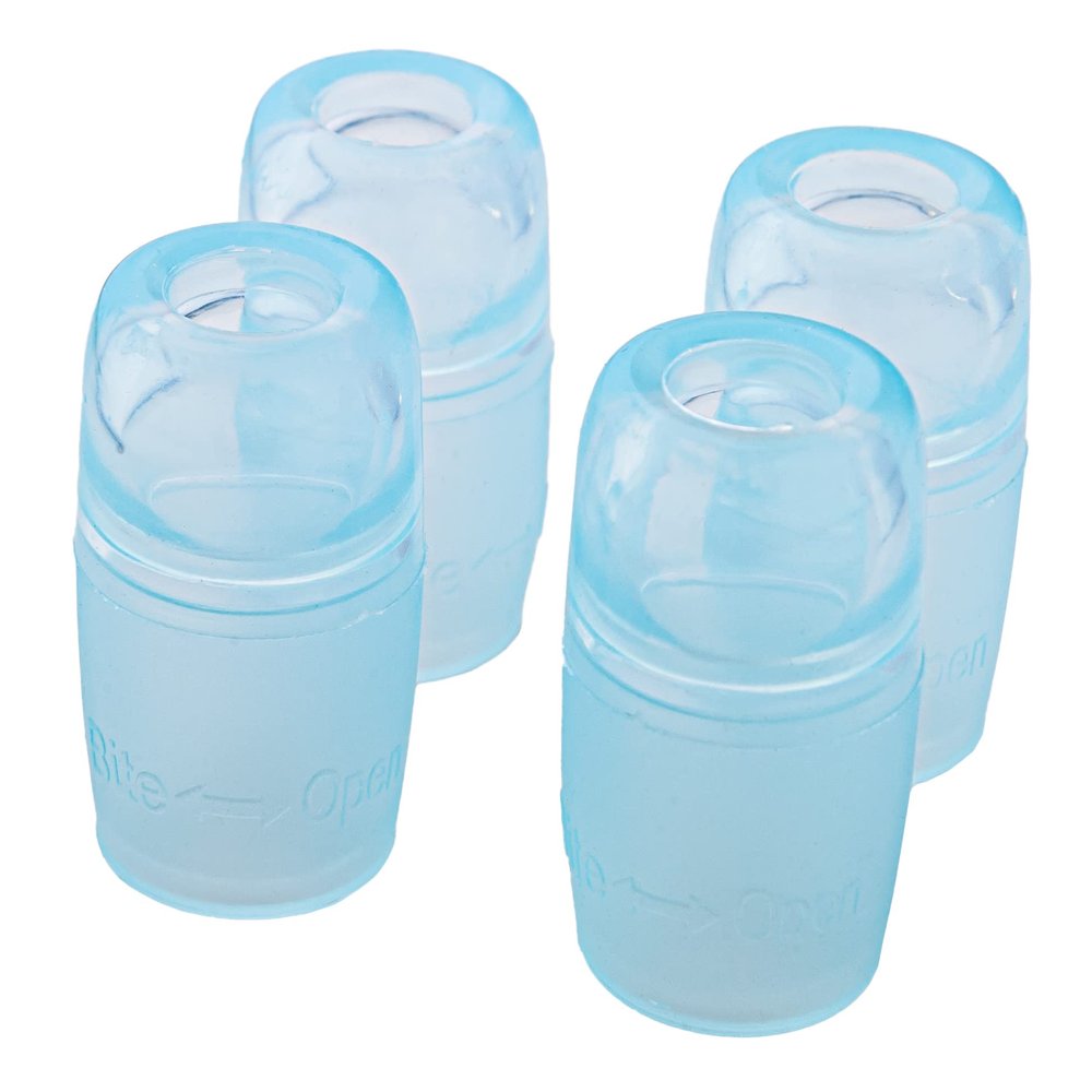 Mazama GYZR Bite Valve Sheath Replacement - 4 Pack 360 Degree High Flow Bite Valve, Food Grade Silicone Sheath - For Mazama INTAKE & Trailflow Reservoir Systems