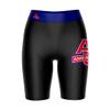 Vive La Fete American University Eagles Game Day Logo Black & Blue Women's Biker Short 9" Inseam view 1