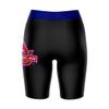 Vive La Fete American University Eagles Game Day Logo Black & Blue Women's Biker Short 9" Inseam view 2