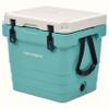 Retrospec Palisade Rotomolded 25 Qt Cooler - Fully Insulated Portable Ice Chest with Built in Bottle Opener, Tie-Down Slots & Dry Goods Basket - Large Beach, Camping & Travel Coolers - Blue Ridge view 1