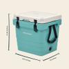 Retrospec Palisade Rotomolded 25 Qt Cooler - Fully Insulated Portable Ice Chest with Built in Bottle Opener, Tie-Down Slots & Dry Goods Basket - Large Beach, Camping & Travel Coolers - Blue Ridge view 3