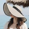 LABANCA Womens Wide Brim Straw Hat Summer UV Protection Beach Hats Floppy Sun Hat Beige view 4
