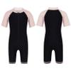 Loloda Boys One Piece Rash Guard Swimsuit Short Sleeve Water Sport Bathing Suits UPF 50+ Sun Protection Pink 12-14 Years view 3