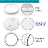 6" White Circular Inspection Port Marine Access Hatch Cover, Boat ABS Round Non Slip Deck Plate with Screws, Bottom Seal, Rubber O-Rings and Sponge Seal Double Waterproof view 3