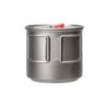 Evernew Titanium Lightweight Camping Mug Pot w/Folding Handle Set, 500ml view 2
