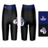 Vive La Fete Gonzaga Bulldogs Game Day Logo Black & Blue Women's Biker Short 9" Inseam view 3