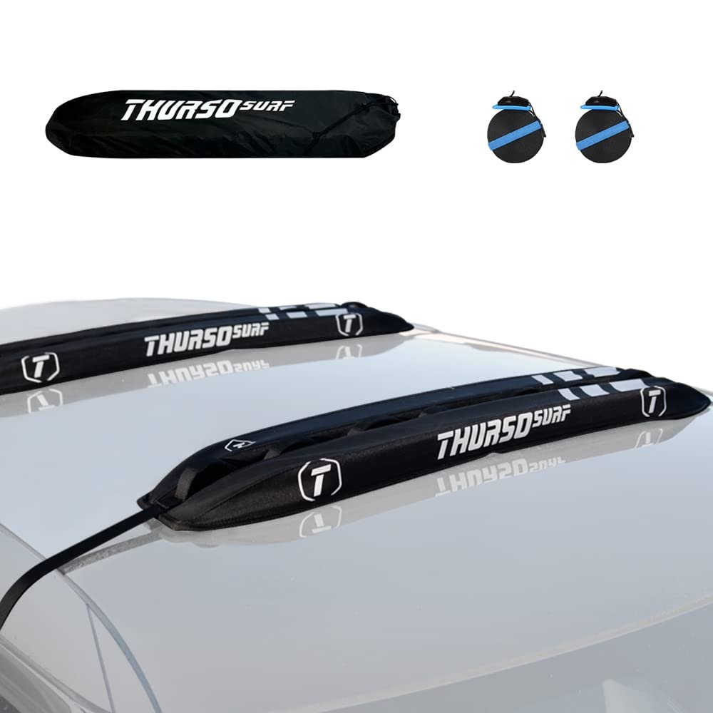 THURSO SURF Universal Car Soft Roof Rack for Kayak, Ski, Snowboard, SUP Paddle Board Accessories Versatile and Secure Transport Solution with Portable Storage Bag