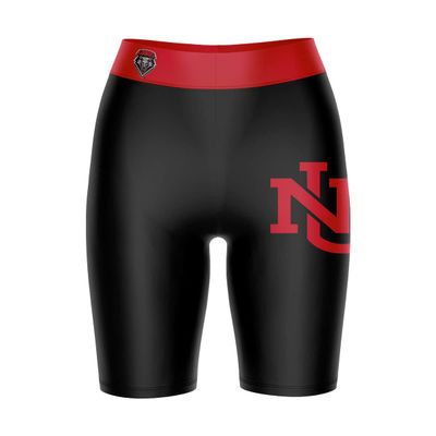 Vive La Fete New Mexico Lobos Game Day Logo Black & Red Women's Biker Short 9" Inseam