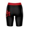 Vive La Fete New Mexico Lobos Game Day Logo Black & Red Women's Biker Short 9" Inseam view 2