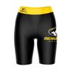 Vive La Fete Michigan Tech Huskies Game Day Logo Black & Yellow Women's Biker Short 9" Inseam view 1