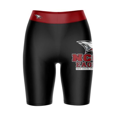 Vive La Fete North Carolina Central Eagles Game Day Logo Black & Brown Women's Biker Short 9" Inseam
