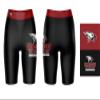 Vive La Fete North Carolina Central Eagles Game Day Logo Black & Brown Women's Biker Short 9" Inseam view 3