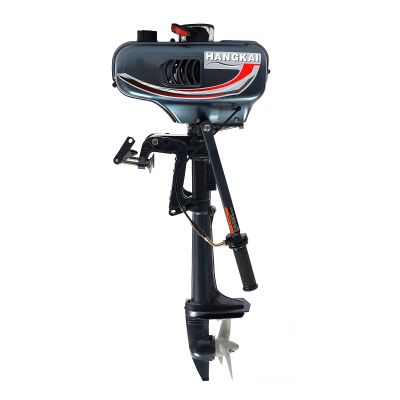 BJTDLLX 2 Stroke 3.5HP Outboard Motor, Heavy Duty Fishing Marine Boat Engine Kayak Motor, Hangkai 2500W Outboard Boat Motor with CDI Ignition System Water Cooling System 4000-5000r/min