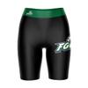 Vive La Fete Florida Gulf Coast Eagles Game Day Logo Black & Green Women's Biker Short 9" Inseam view 1