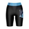Vive La Fete Rhode Island Rams Game Day Logo Black & Blue Women's Biker Short 9" Inseam view 1