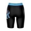 Vive La Fete Rhode Island Rams Game Day Logo Black & Blue Women's Biker Short 9" Inseam view 2