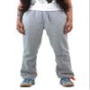 Southpole Women's Basic Fleece Open Bottom Sweatpants Heather Grey view 3
