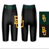 Vive La Fete Baylor Bears Game Day Logo Black & Green Women's Biker Short 9" Inseam view 3